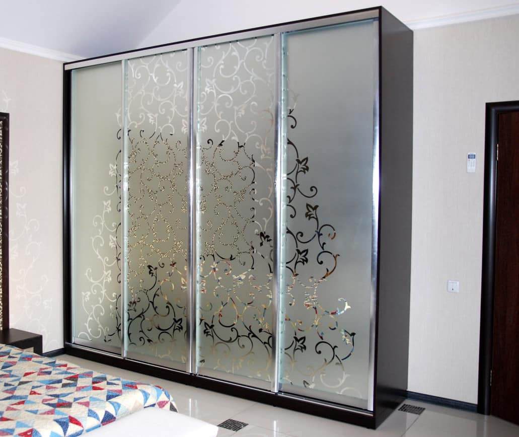 шкаф купе фасады пескоструй