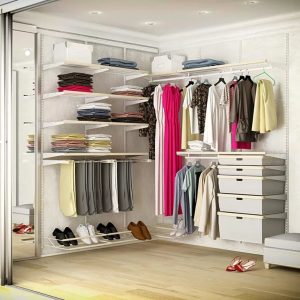 Гардеробная  15 классические полки